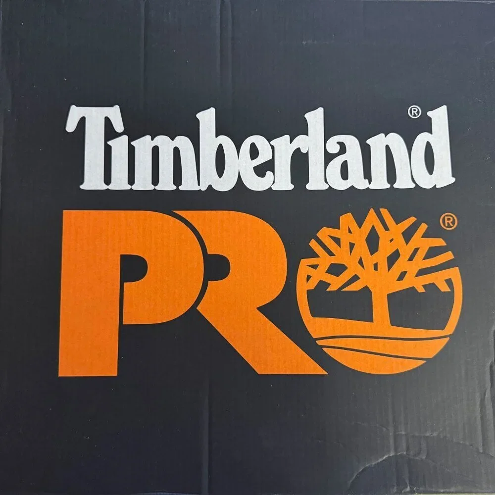Timberland Pro Mens Brown Leather Endurance Saftey Toe Work Boots Sz 10 W New